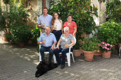 Winzerfamilie Henninger in Kallstadt in der Pfalz.